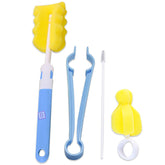 Silicone Baby Milk Bottle Cleaning Brush (Blue)